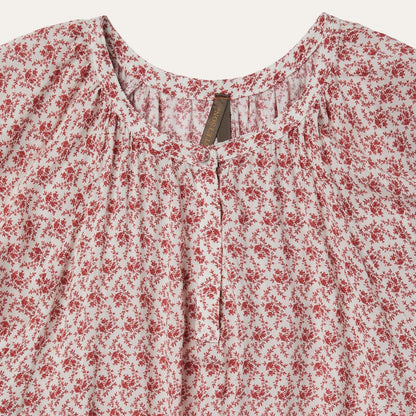 Women Midi Stetson Cottage Floral Dress Red
