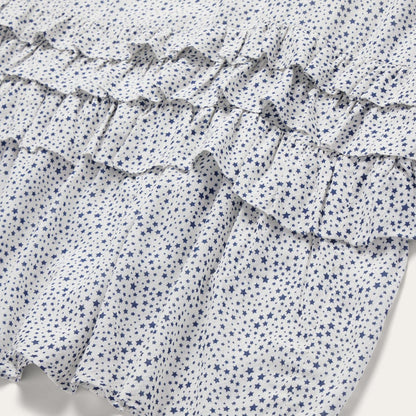Women Midi Stetson Stars Print Dress White