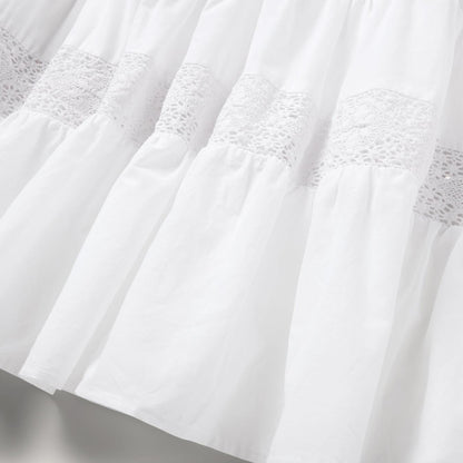 Women Midi Stetson White Cotton Lawn Sleeveless Dress White