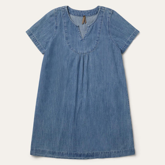 Women Mini Stetson Denim Swing Dress Blue