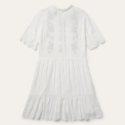 Women Mini Stetson Flat Weave Dress White
