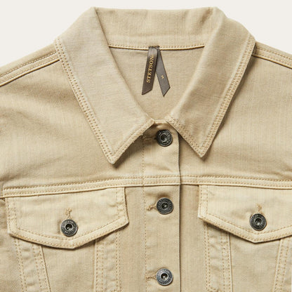 Women Mini Stetson Workwear Inspired Shirt Dress Tan