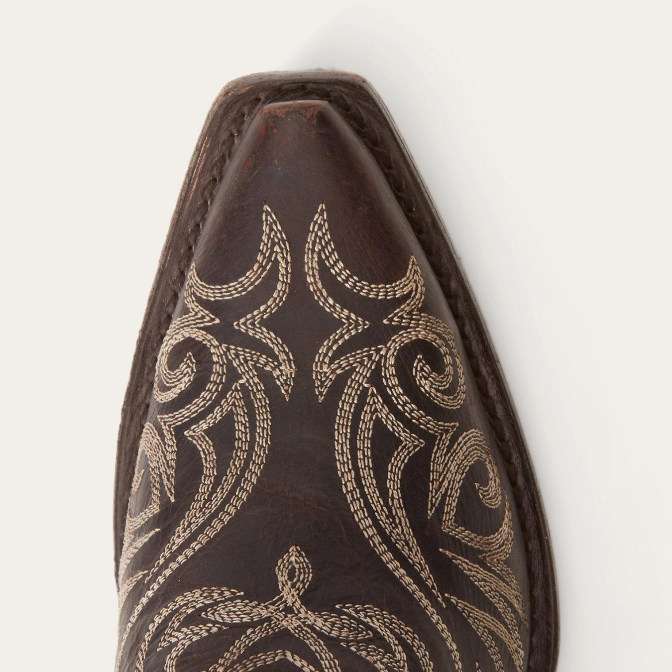 Women Mules Stetson Adley Vintage Finished Leather Mules Brown
