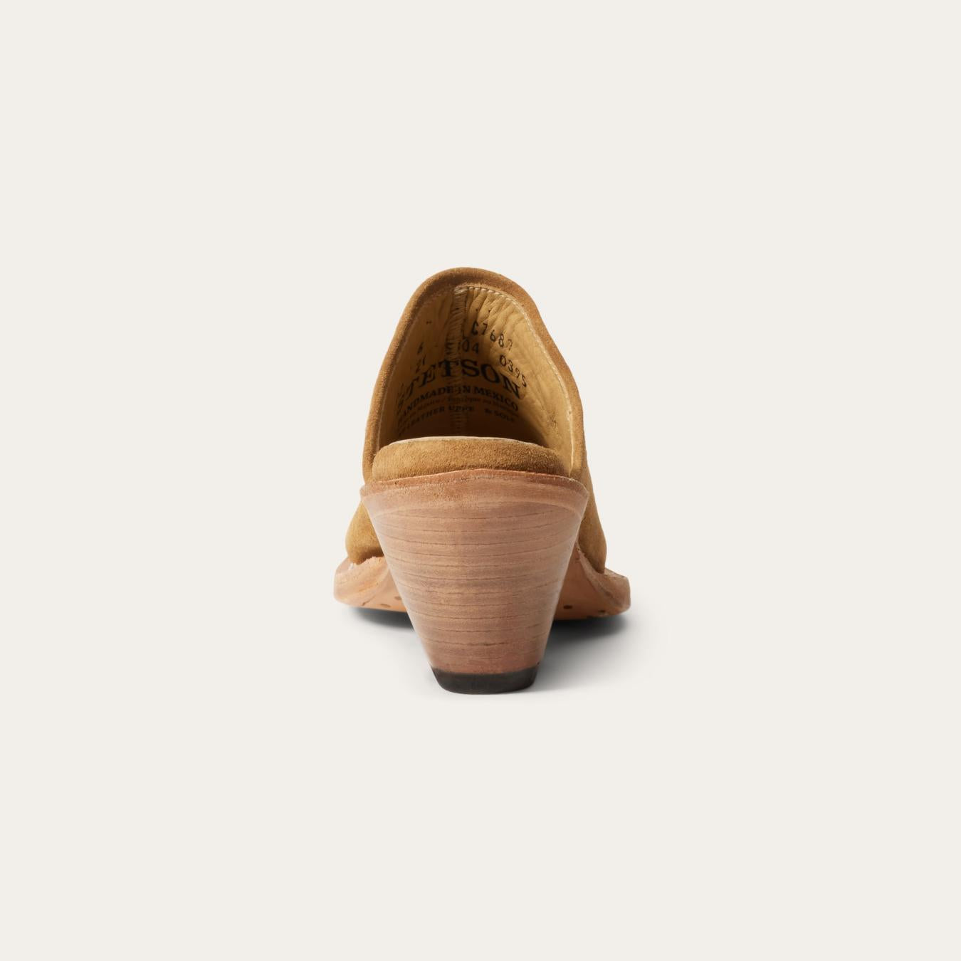 Women Mules Stetson Reed Western Mules Tan
