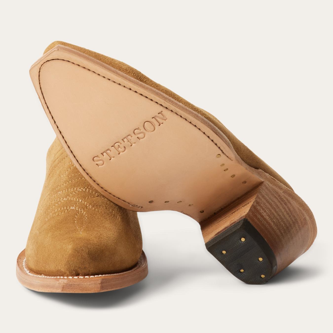 Women Mules Stetson Reed Western Mules Tan