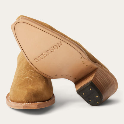 Women Mules Stetson Reed Western Mules Tan