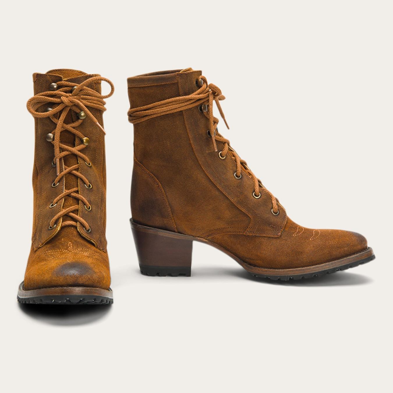 Women Outdoor Stetson Hattie Boots Brown