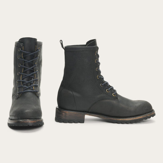 Women Outdoor Stetson Sam Lace Up Black Leather