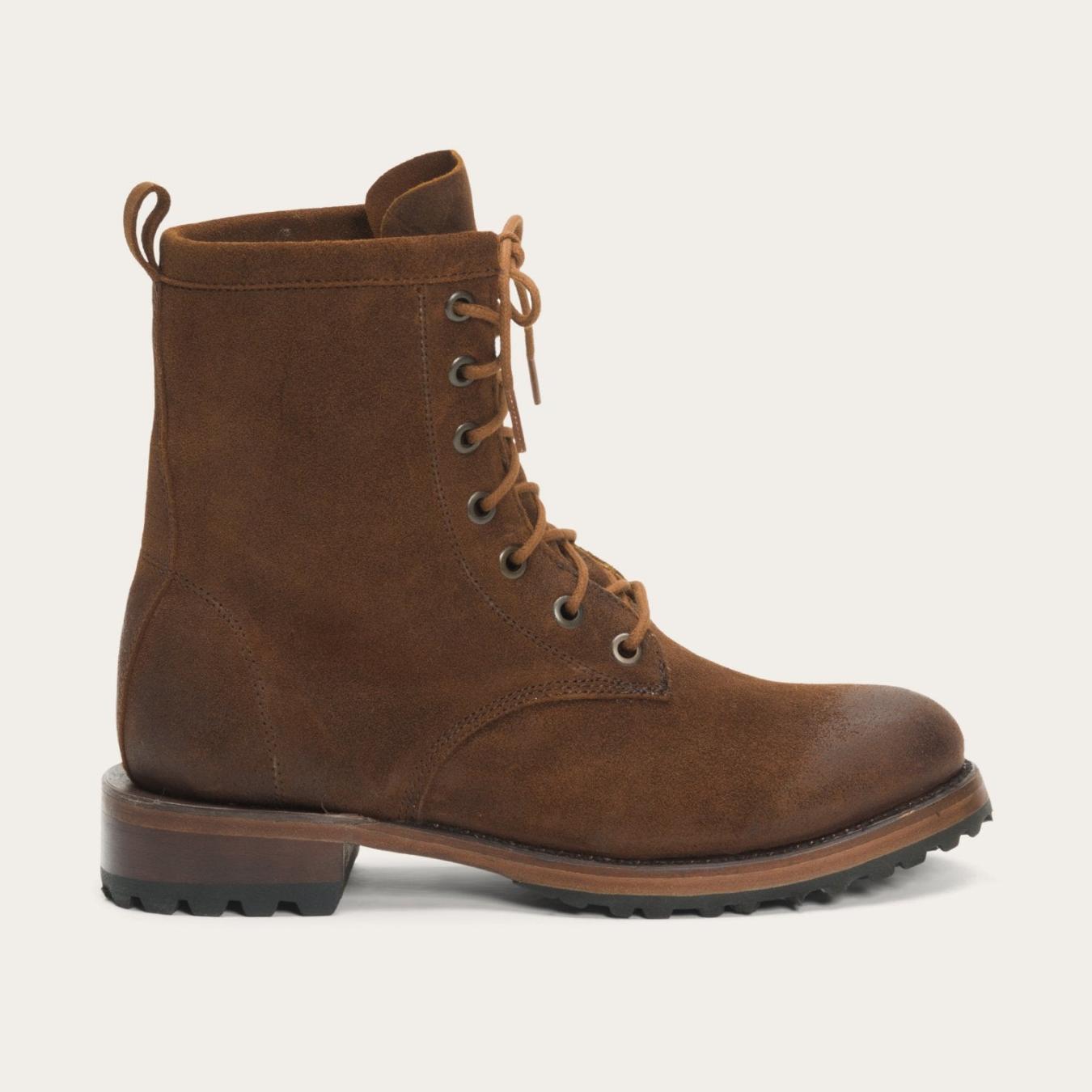Women Outdoor Stetson Sam Lace Up Brown Suede