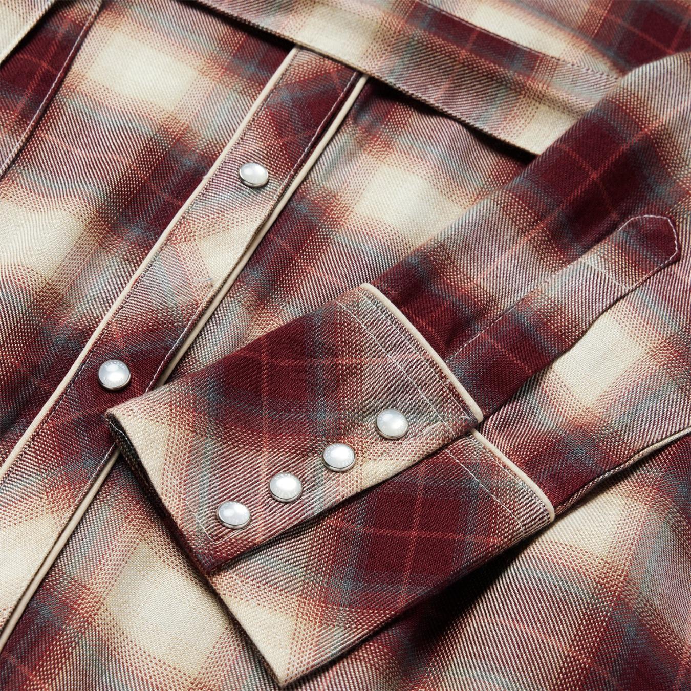 Women Shirt Dresses Stetson Black Cherry Plaid Shirt Dress Red