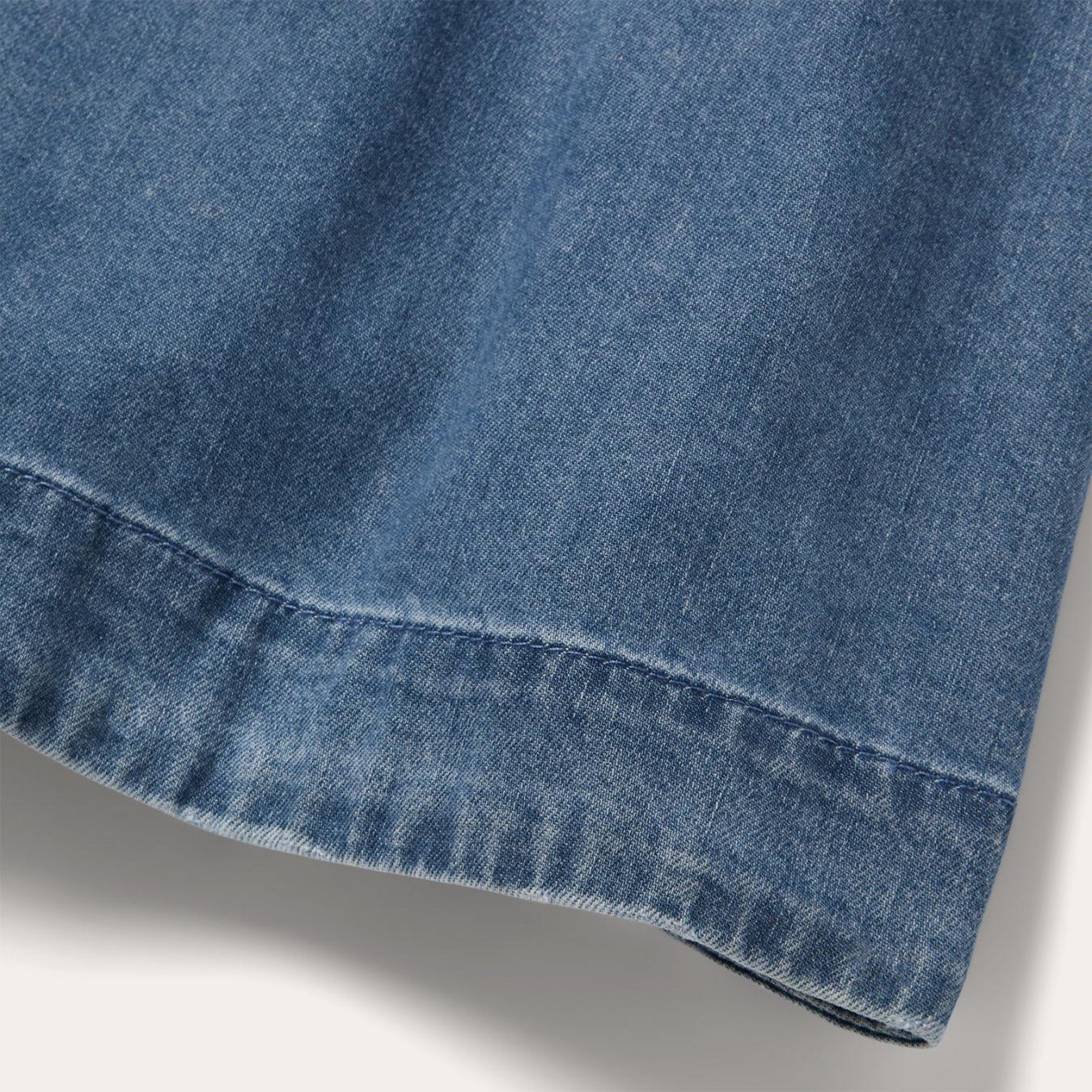 Women Shirt Dresses Stetson Denim Button Front Shirt Dress Blue