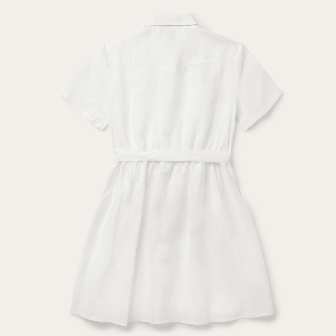 Women Shirt Dresses Stetson White Linen Shirt Dress White