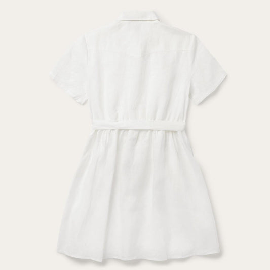 Women Shirt Dresses Stetson White Linen Shirt Dress White