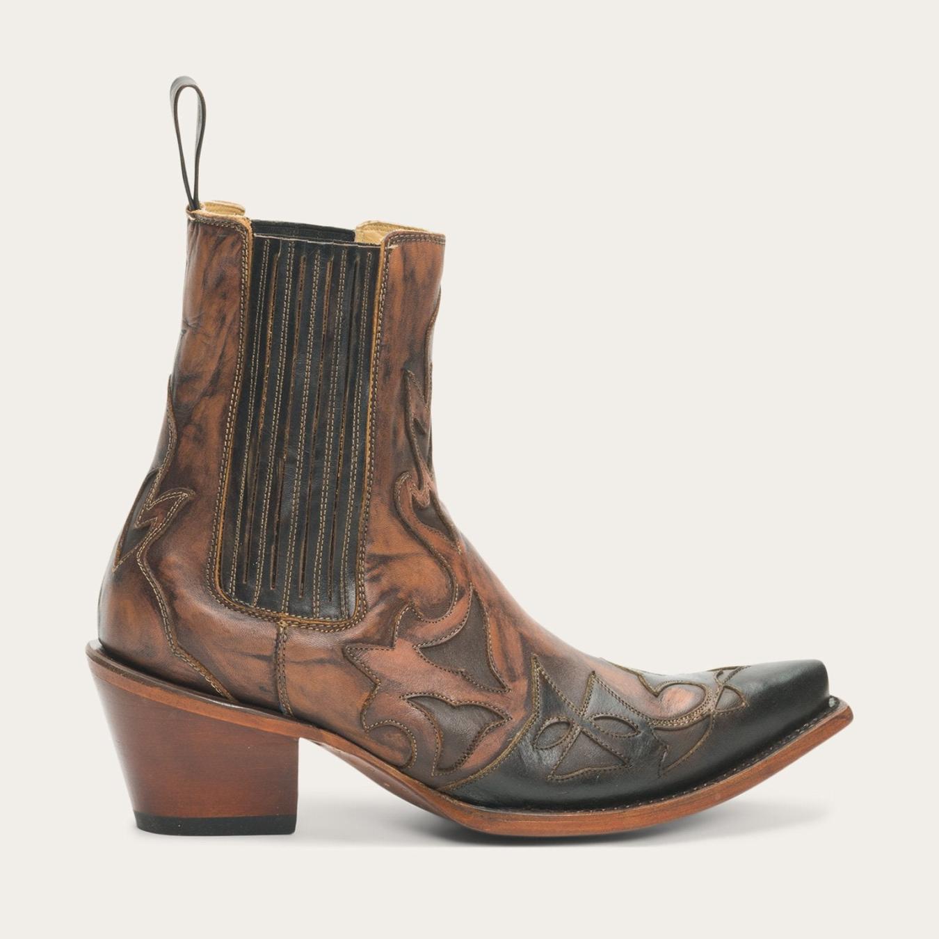 Women Shorties Stetson Cici Boots Brown