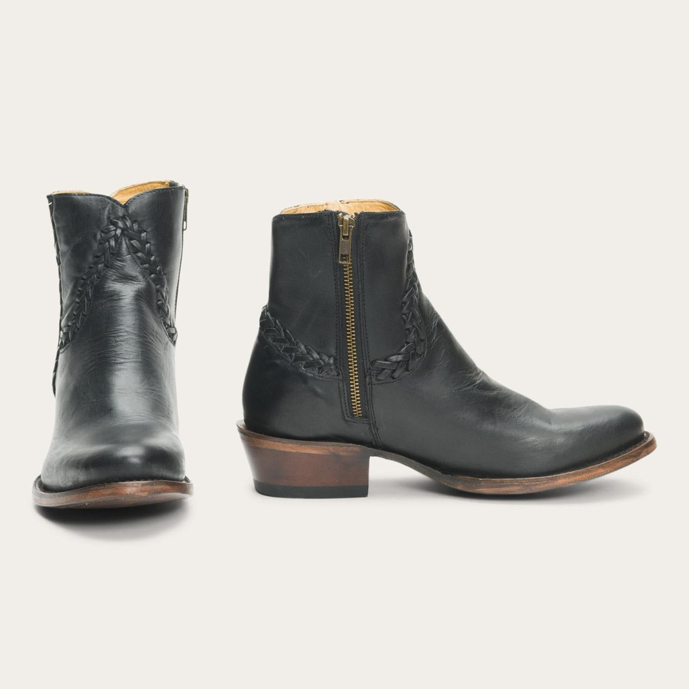 Women Shorties Stetson Pixie Boots Black