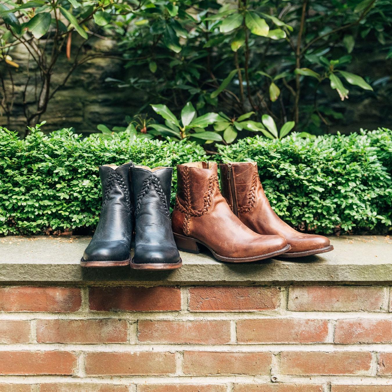 Women Shorties Stetson Pixie Boots Brown