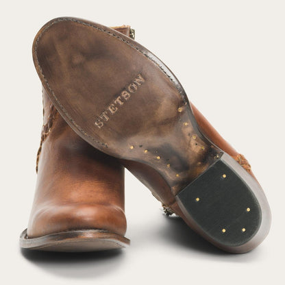 Women Shorties Stetson Pixie Boots Brown