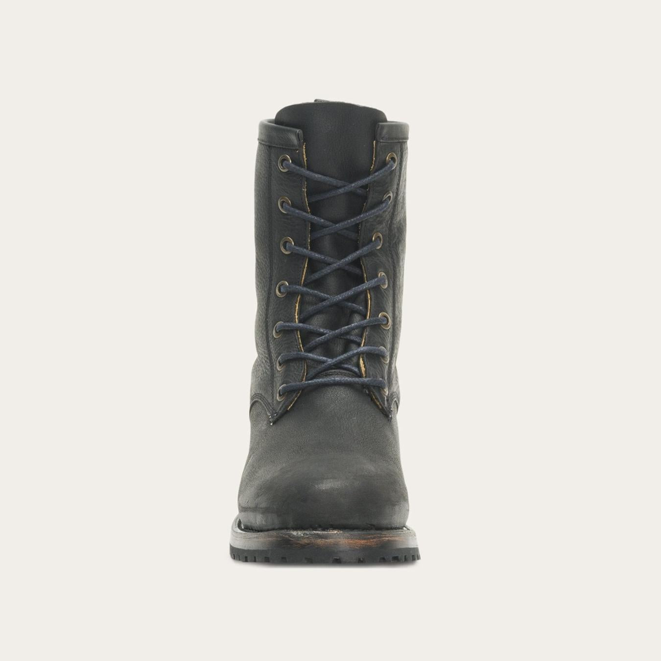 Women Shorties Stetson Sam Lace Up Black Leather