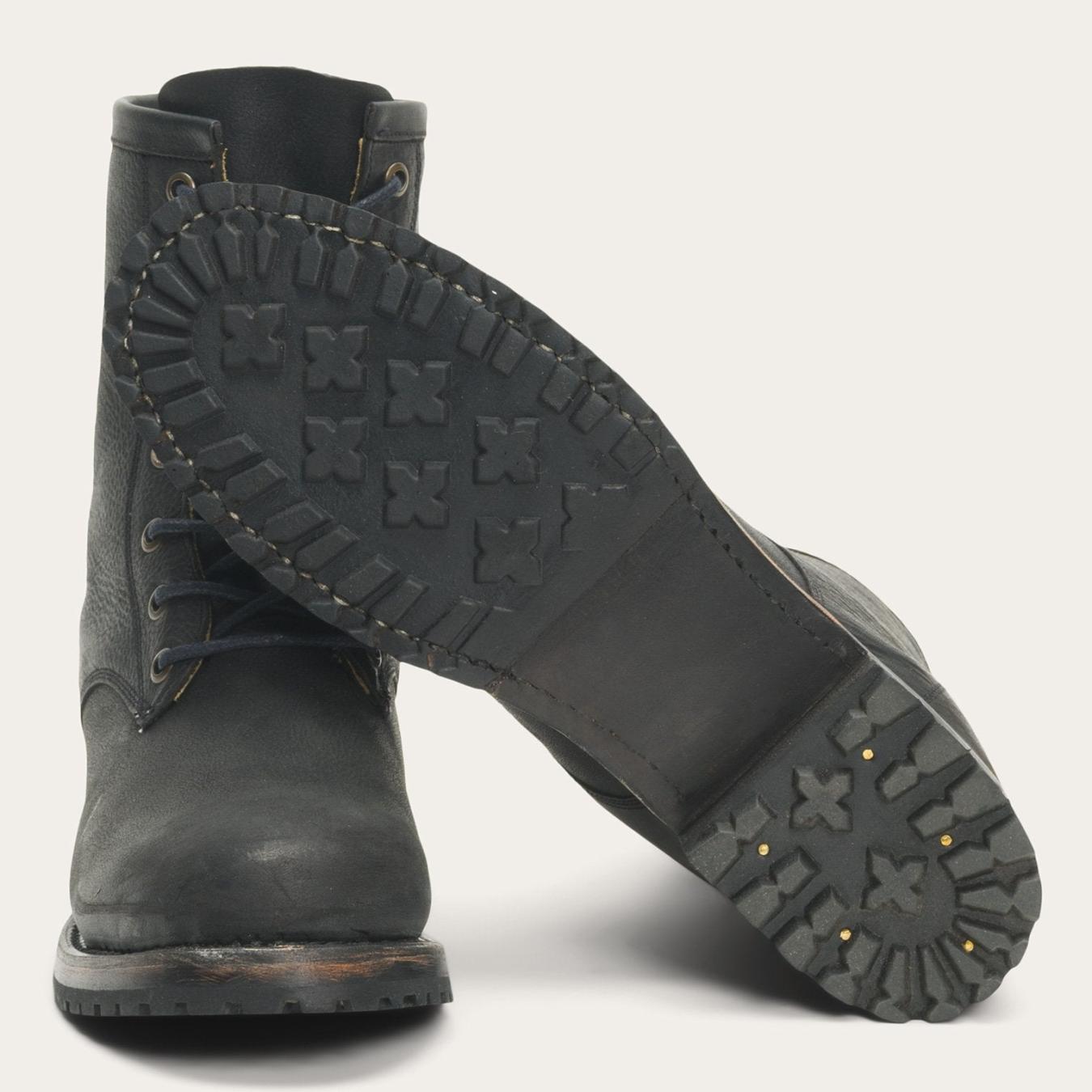 Women Shorties Stetson Sam Lace Up Black Leather