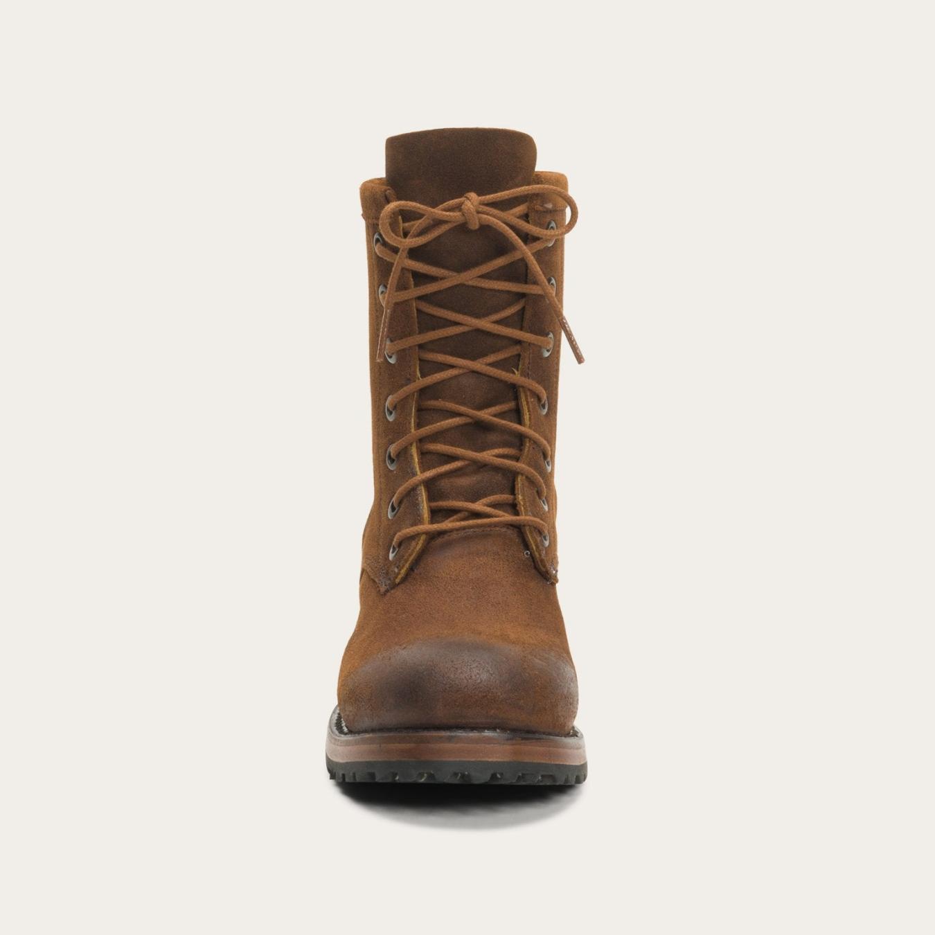 Women Shorties Stetson Sam Lace Up Brown Suede