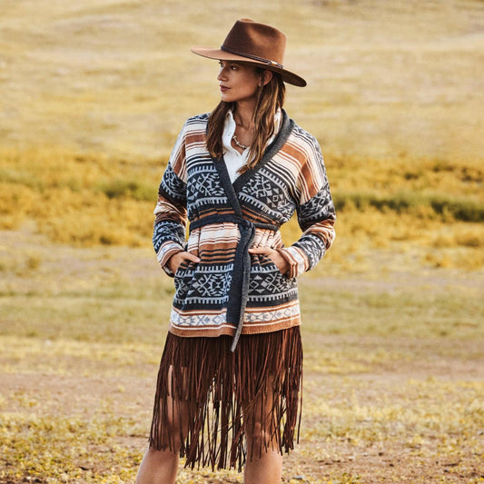 Women Skirts & Shorts Stetson Suede Fringed Skirt Brown