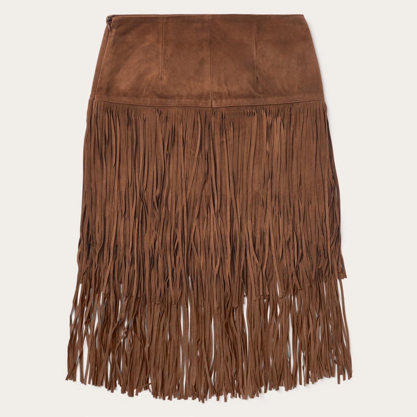 Women Skirts & Shorts Stetson Suede Fringed Skirt Brown