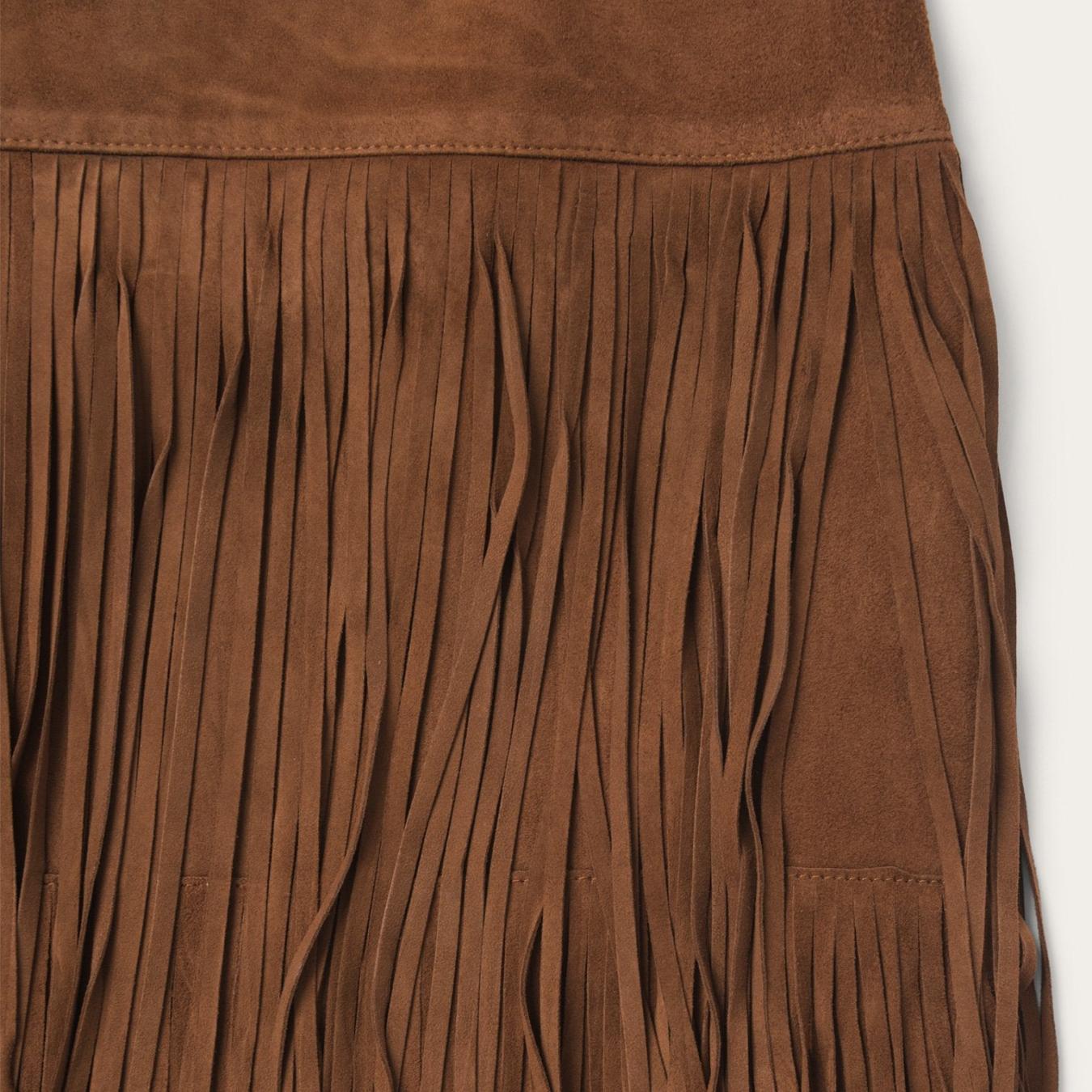 Women Skirts & Shorts Stetson Suede Fringed Skirt Brown