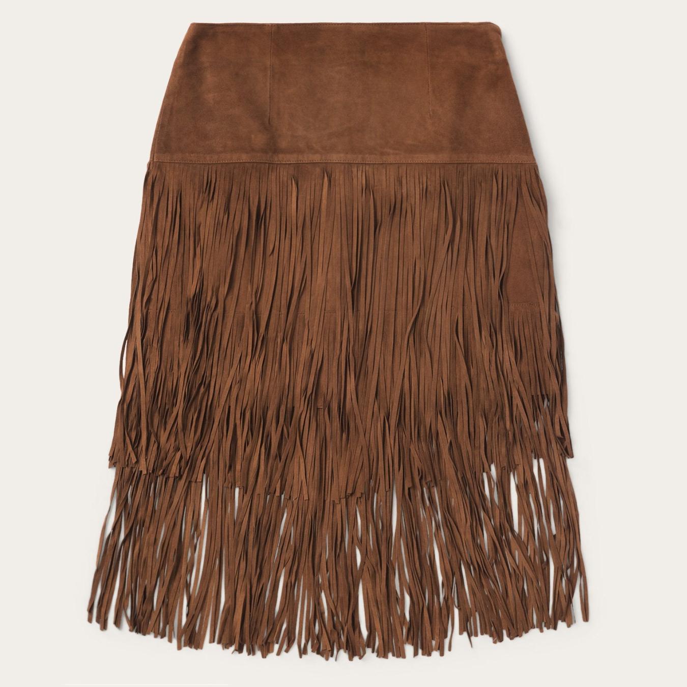 Women Skirts & Shorts Stetson Suede Fringed Skirt Brown