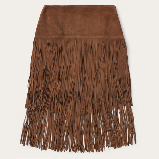 Women Skirts & Shorts Stetson Suede Fringed Skirt Brown