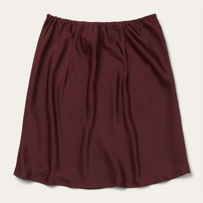 Women Skirts & Shorts Stetson Wine Satin Skirt Red