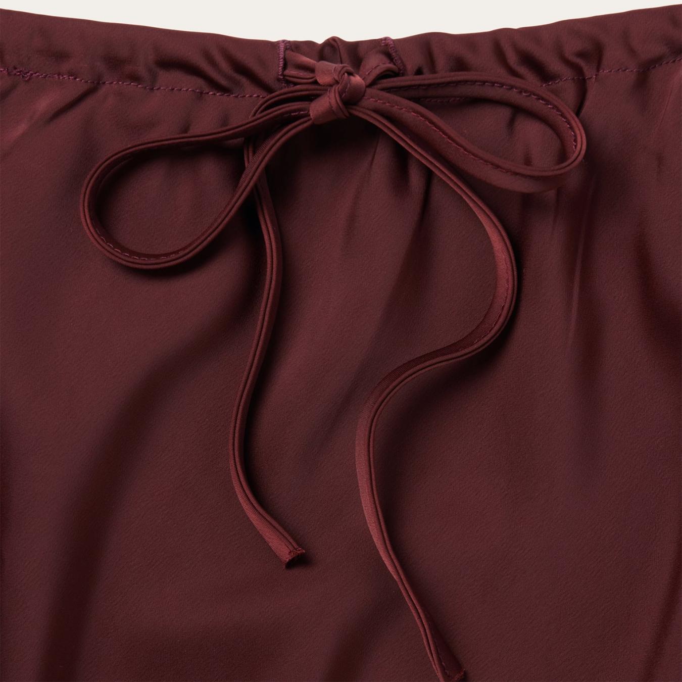 Women Skirts & Shorts Stetson Wine Satin Skirt Red