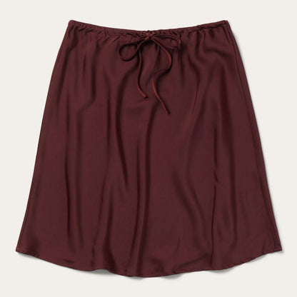 Women Skirts & Shorts Stetson Wine Satin Skirt Red
