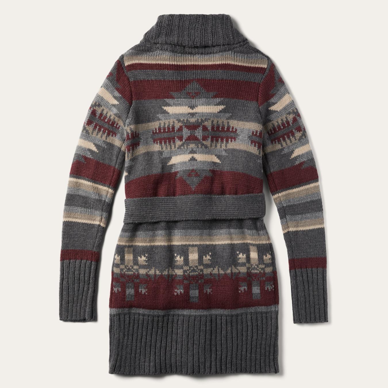 Women Sweaters Stetson Aztec Belted Cardigan Multi