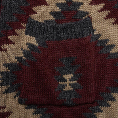 Women Sweaters Stetson Aztec Duster Sweater Wine