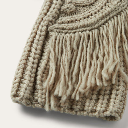 Women Sweaters Stetson Cream Fringed Cardigan Tan
