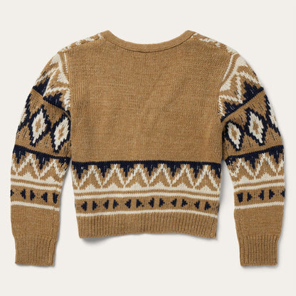 Women Sweaters Stetson Gold Aztec Cardigan Yellow