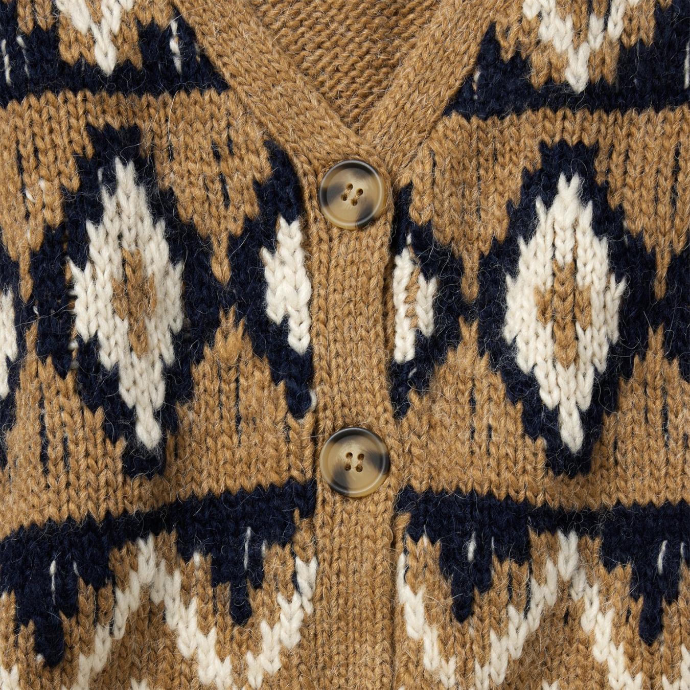 Women Sweaters Stetson Gold Aztec Cardigan Yellow