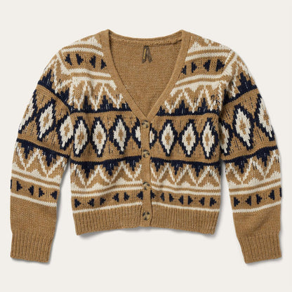 Women Sweaters Stetson Gold Aztec Cardigan Yellow