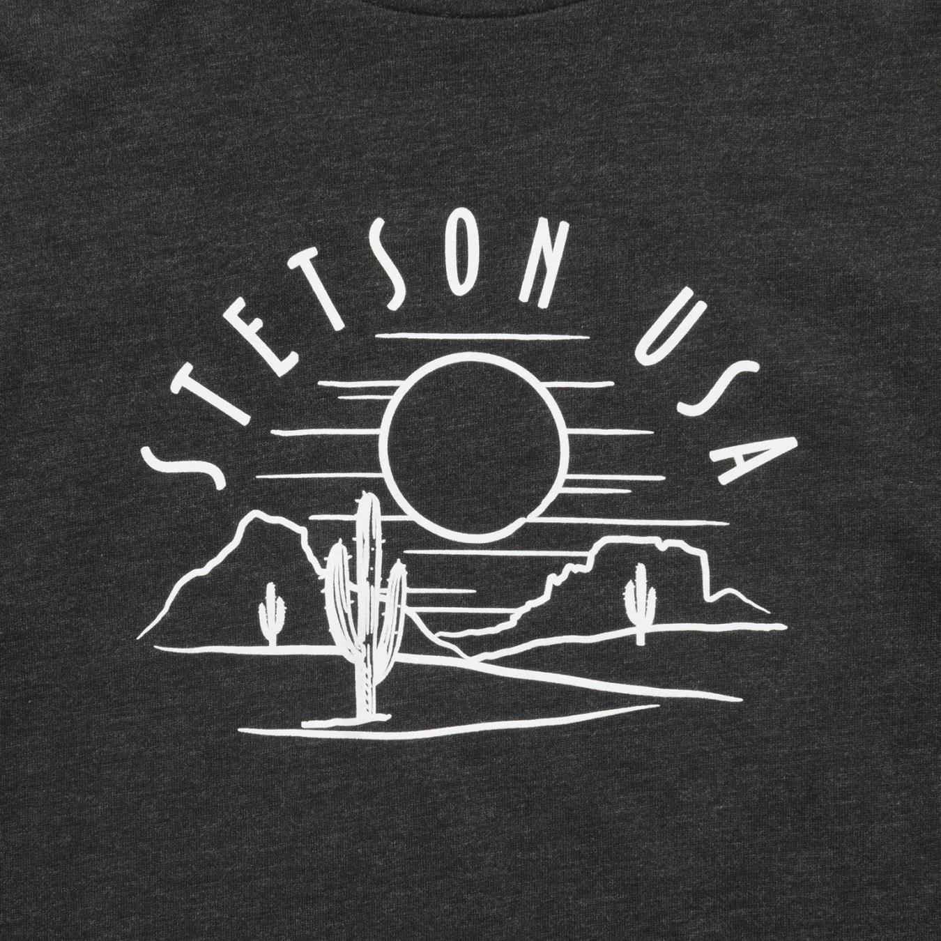Women Tees Stetson Cactus And Sunset Graphic Tee Black