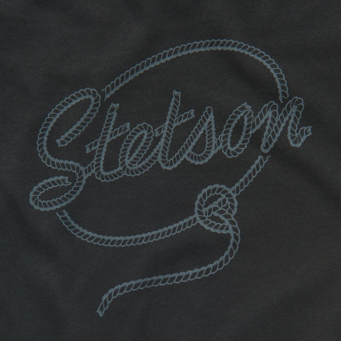 Women Tees Stetson Rope Print Graphic Tee Black