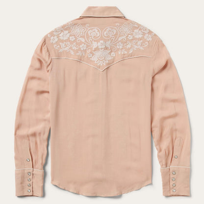 Women Western Shirts Stetson Blush Embroidered Western Shirt Pink