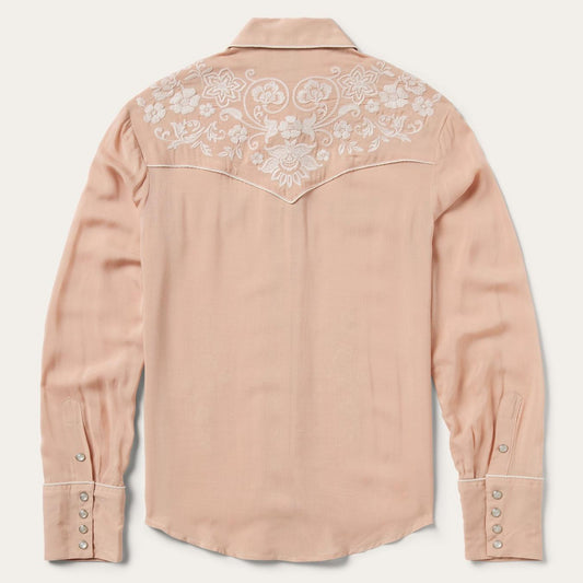 Women Western Shirts Stetson Blush Embroidered Western Shirt Pink