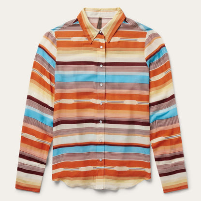 Women Western Shirts Stetson Sunset Serape Print Western Shirt Multi