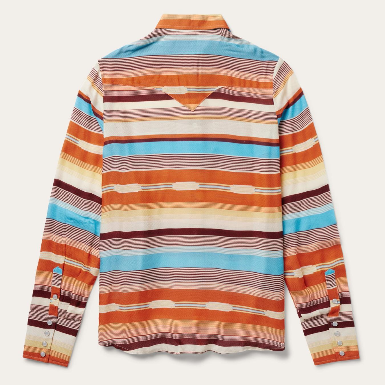 Women Western Shirts Stetson Sunset Serape Print Western Shirt Multi