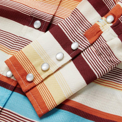 Women Western Shirts Stetson Sunset Serape Print Western Shirt Multi