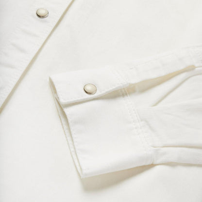 Women Western Shirts Stetson Western Embroidered Denim Shirt White