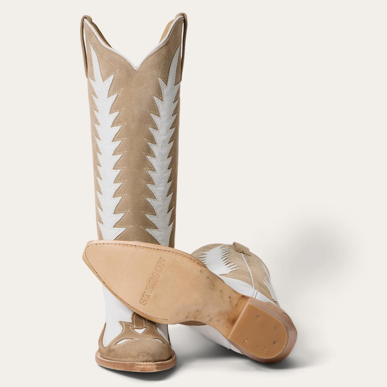 Women Western Stetson Beth Boots Tan