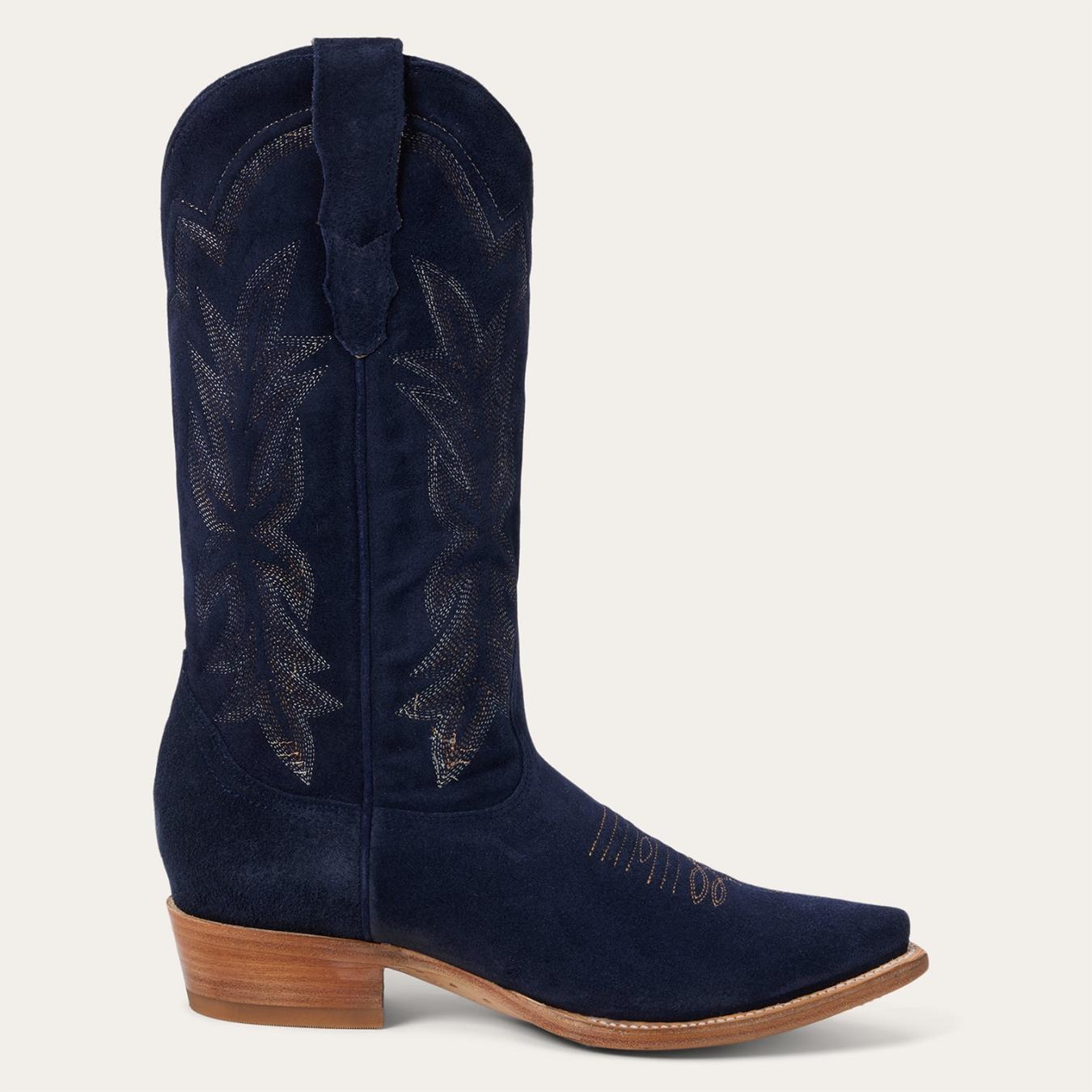 Women Western Stetson Casey Boots Blue