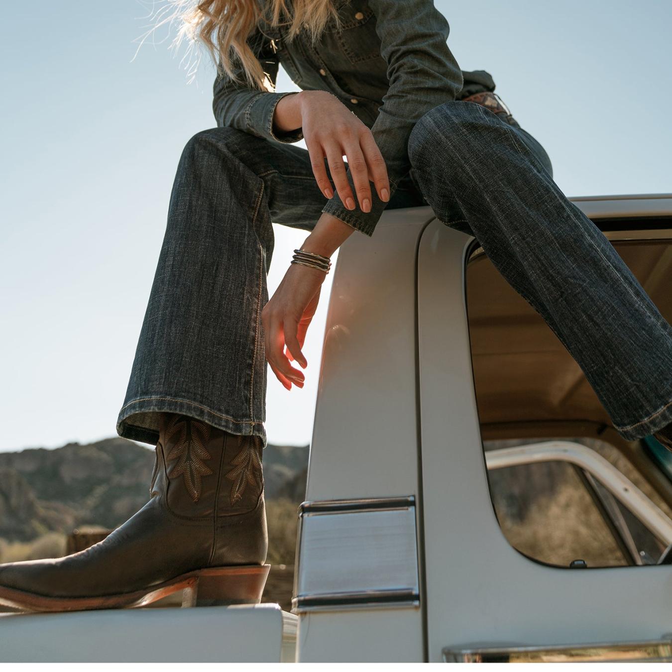 Women Western Stetson Casey Boots Brown