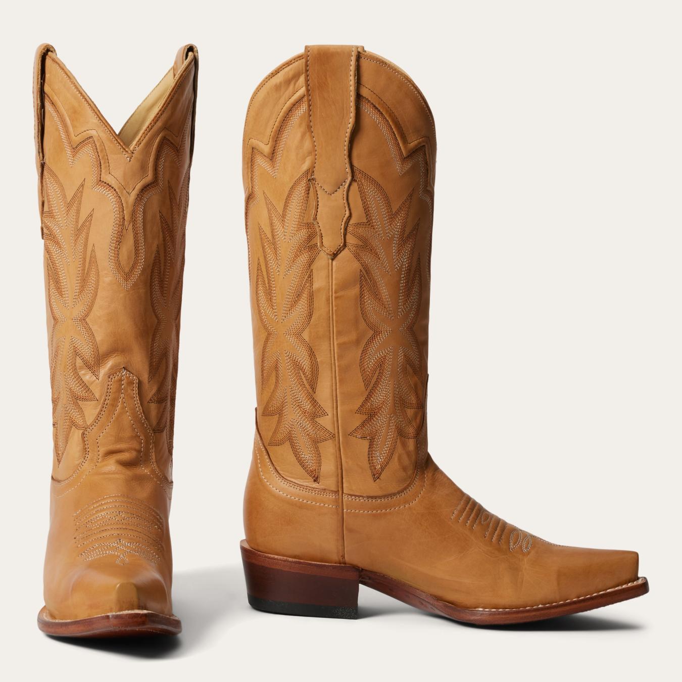 Women Western Stetson Casey Boots Tan